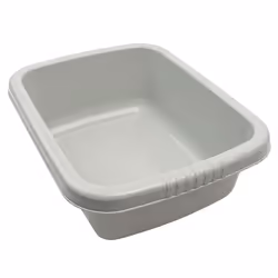 JVL Plastic Washing Up Cleaning Bowls, Nestable, Set of 3, 5.5L, 9.5L, 15.5L