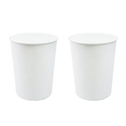 Vibrance Waste Paper Basket White PK2