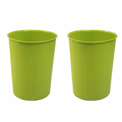 Vibrance Waste Paper Basket Green - PK2