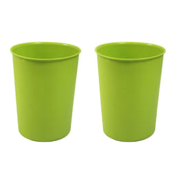 Vibrance Waste Paper Basket Green - PK2