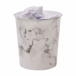 Marble Plastic Waste Paper Bin PK2