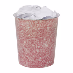 Pink Sparkle Plastic Waste Paper Bin PK2