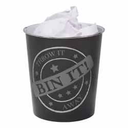 Bin It Plastic Waste Paper Bin PK2