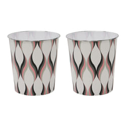 Spiral Plastic Waste Paper Bin PK2