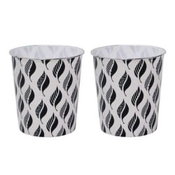 Leaves Plastic Waste Paper Bin PK2