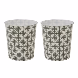 Geo Plastic Waste Paper Bin PK2