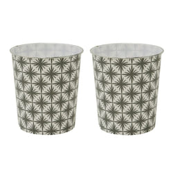 Geo Plastic Waste Paper Bin PK2