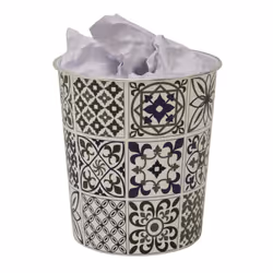 Mosaic Plastic Waste Paper Bin PK2