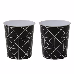 Linear Plastic Waste Paper Bin PK2