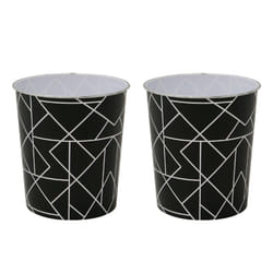 Linear Plastic Waste Paper Bin PK2