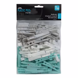 JVL Collapsible Plastic Peg Basket Collapsible with 150 Strong Hold Pegs
