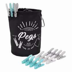 JVL Large Peg Bag with 144 Extra Strong Pegs