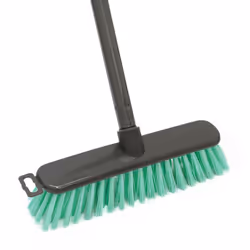 JVL Lightweight Outdoor Hard Bristle Sweeping Brush Broom
