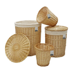 Acacia S/4 Round Willow Basket-Honey