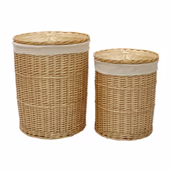 Acacia S/4 Round Willow Basket-Honey