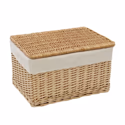 Acacia S/3 Rect Willow Hampers-Honey