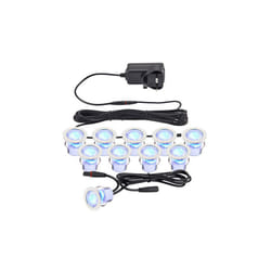 Saxby Kios 2 Outdoor Reccessed Ground 10x 0.45W Decking Lights, IP44