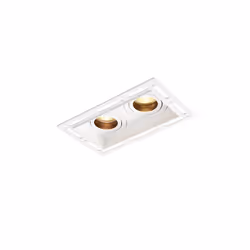 Saxby Trimless Downlight Twin Trimless Recessed GU10 Dimmable Downlights Tiltable