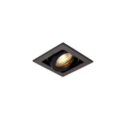 Saxby Xeno Square Recessed Titlable Downlight Matt Black Dimmable