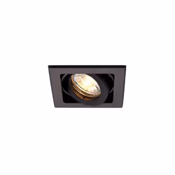 Saxby Xeno Square Recessed Titlable Downlight Matt Black Dimmable