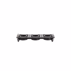 Saxby Xeno Triple 3 Light Recessed Titlable Downlight Matt Black Dimmable