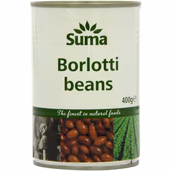 Suma Borlotti Beans 400 g (Pack of 12)