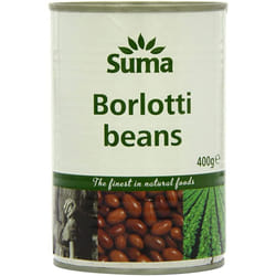 Suma Borlotti Beans 400 g (Pack of 12)