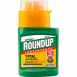 Roundup Optima+ Total Weedkiller, Concentrate, 140 ml