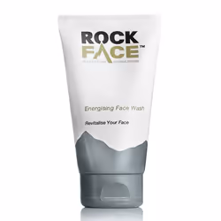 Rockface Energising Facewash, Cleansing gel, Men, Energizing, Invigorating, Tube, Green coffee extract, chickpeas, 150 ml
