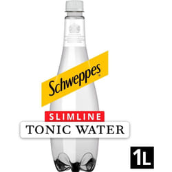 Schweppes Slimline Tonic Water 1L x 6