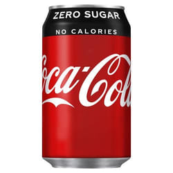 Coca-Cola Zero Drink Can 330ml (Pack 24) - 0402003