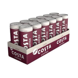 Costa Flavoured Latte Coffee Drink On The Go Smooth Creamy 12 x 250ml