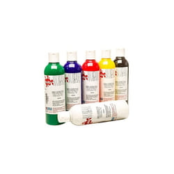 6 x 300ml Fabric Paint Assorted Colours Set FAB3006A