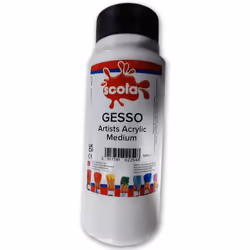 Scola 500ml Gesso Artists Acrylic Medium Surface Primer