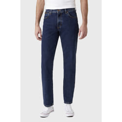WRANGLER Men's Texas straight leg relaxed jeans in blue black - 30W / 34L