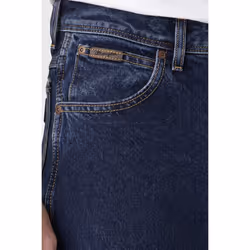WRANGLER Men's Texas straight leg relaxed jeans in blue black - 30W / 30L