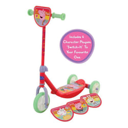Peppa Pig Switch It Multi Character Tri Scooter - Multicoloured