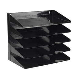 Avery 5-Tier Steel Letter Tray Rack A4/Foolscap Landscape Black - 605S