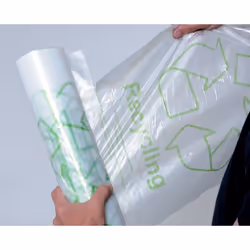 ACORN NW33002  402573 Bin Liner, Clear and Printed Green (Pack of 50)