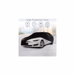 Cosmos - Indoor Car Cover compatible with main Large Saloon models, Elastic, Breathable and Dustproof Fabric, Soft Lining, Snug Fit, Black