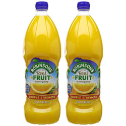 Robinsons Double Concentrate Orange Squash  1.75 Litre (Pack of 2)