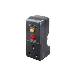 Masterplug Newlec RCD Safety Adaptor Single Safety Circuit Breaker Socket ARCDKG