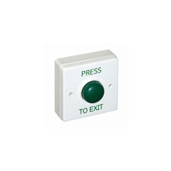 Newlec NLLRBPGB (AEB17) Press to Exit / Egress Button with Pattress Box (White)