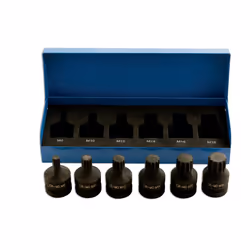 Laser 4939 Spline Bit Set 1/2-inch Diameter - Impact Quality (6 Pieces)