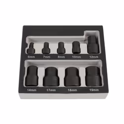 Laser 6726 Low Profile Hex Socket Bit Set 9pc