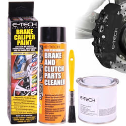 E-Tech Black Wheel Brake Caliper Paint Heat Resistant Car Also For Engine Bay