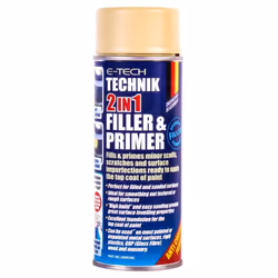 E-Tech 2In1 Filler & Primer Car Body Alloy Wheel Repair Paint Undercoat 400ml