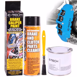 E-Tech SKY BLUE Wheel Brake Caliper Paint Heat Resistant Car Engine Drums Bay