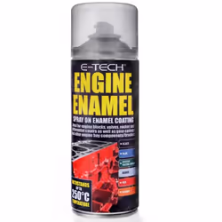 E-Tech Engine Enamel Spray Coating Heat Resistant High Temp Paint Red 400ml