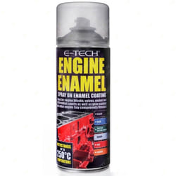 E-Tech Engine Enamel Spray Coating Heat Resistant High Temp Paint Red 400ml